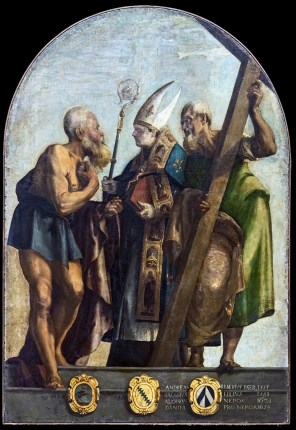 성 예로니모와 툴루즈의 성 루도비코와 성 안드레아_by Tintoretto_in the Gallerie dell Accademia in Venezia_Italy.jpg